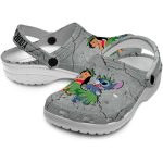 Custom Lilo And Stitch Cracked Texture Crocs Latest Model