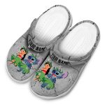 Custom Lilo And Stitch Cracked Texture Crocs Trendy