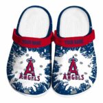 Custom Los Angeles Angels Splash Art Crocs Best selling