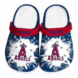 Custom Los Angeles Angels Splash Art Crocs Best selling