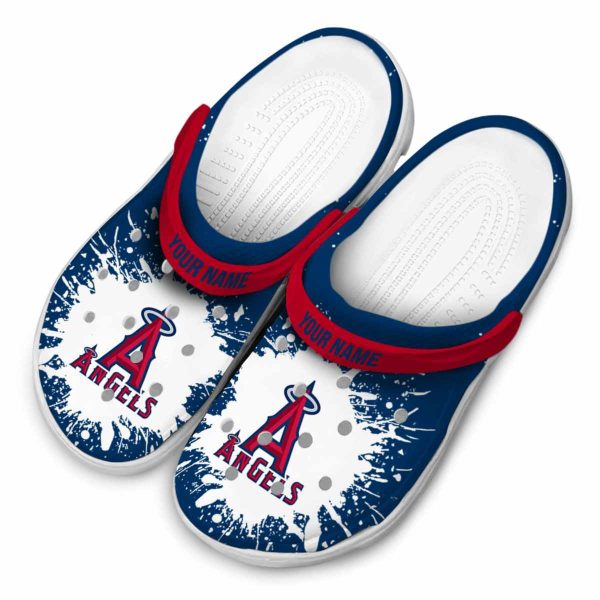 Custom Los Angeles Angels Splash Art Crocs Trendy