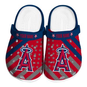 Custom Los Angeles Angels Star Spangled Graphic Crocs Best selling