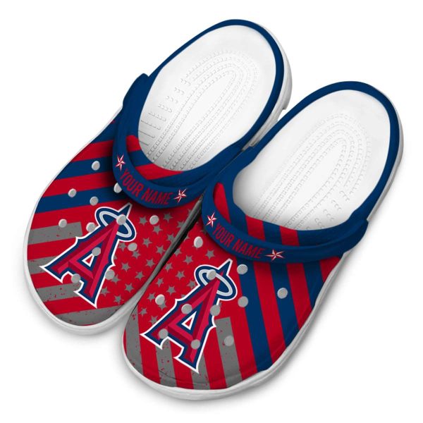 Custom Los Angeles Angels Star Spangled Graphic Crocs Trendy