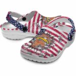 Custom Los Angeles Chargers Freedom Splinter Crocs Best selling