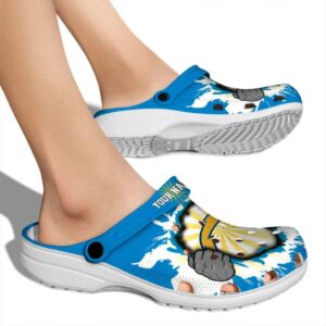 Custom Los Angeles Chargers Gripping Hand Crocs High quality