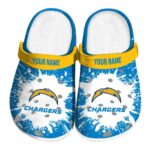 Custom Los Angeles Chargers Splash Art Crocs Best selling