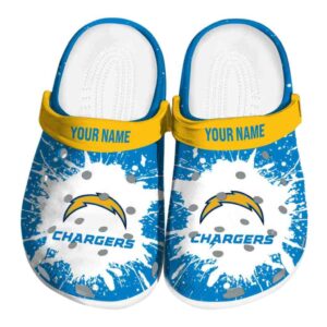 Custom Los Angeles Chargers Splash Art Crocs Best selling
