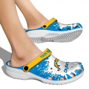 Custom Los Angeles Chargers Splash Art Crocs High quality