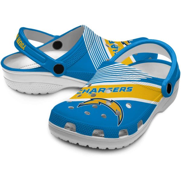 Custom Los Angeles Chargers Vibrant Dual Tone Crocs Latest Model