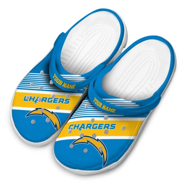 Custom Los Angeles Chargers Vibrant Dual Tone Crocs Trendy