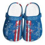 Custom Los Angeles Dodgers Contrasting Stripes Crocs Best selling