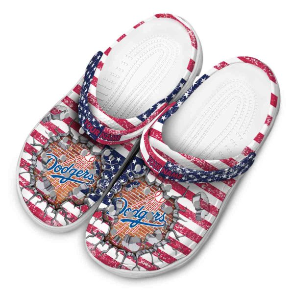 Custom Los Angeles Dodgers Freedom Splinter Crocs Trendy