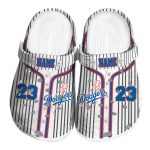 Custom Los Angeles Dodgers Pinstripe Pattern Crocs Best selling