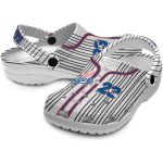 Custom Los Angeles Dodgers Pinstripe Pattern Crocs Best selling