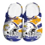 Custom Los Angeles Rams Football Helmet Crocs Best selling