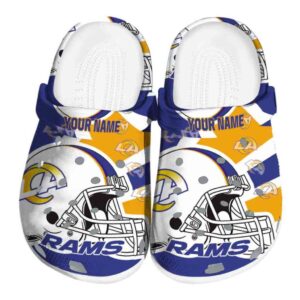 Custom Los Angeles Rams Football Helmet Crocs Best selling