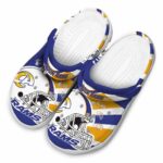 Custom Los Angeles Rams Football Helmet Crocs Best selling