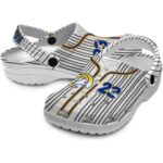 Custom Los Angeles Rams Pinstripe Pattern Crocs Best selling
