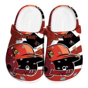Custom Louisville Cardinals Baseball Helmet Crocs Best selling
