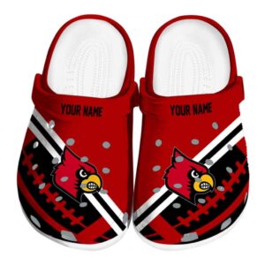 Custom Louisville Cardinals Football Motif Crocs Best selling