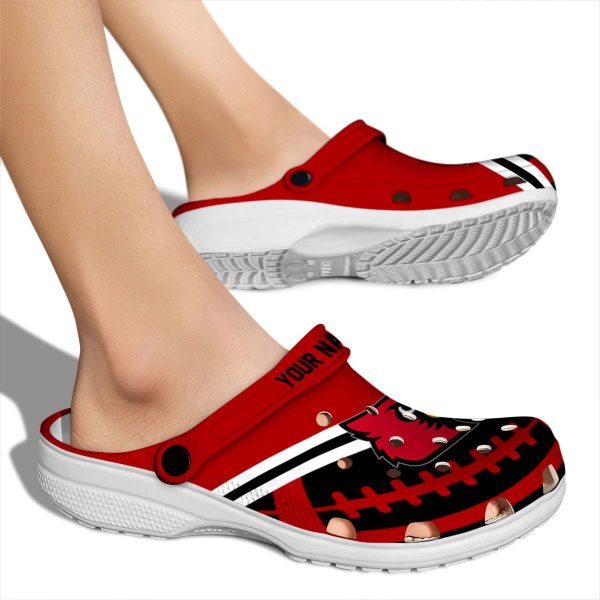 Custom Louisville Cardinals Football Motif Crocs High quality