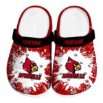 Custom Louisville Cardinals Splash Art Clog 1 Custom Louisville Cardinals Splash Art Crocs Best selling