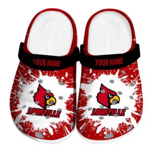 Custom Louisville Cardinals Splash Art Crocs Best selling