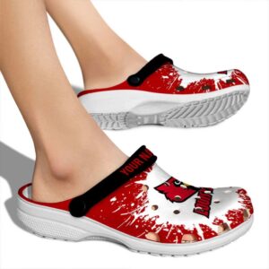 Custom Louisville Cardinals Splash Art Crocs High quality