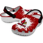 Custom Louisville Cardinals Splash Art Crocs Best selling