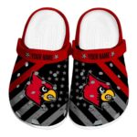 Custom Louisville Cardinals Star Spangled Graphic Crocs Best selling