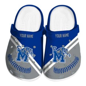 Custom Memphis Tigers Baseball Motif Crocs Best selling