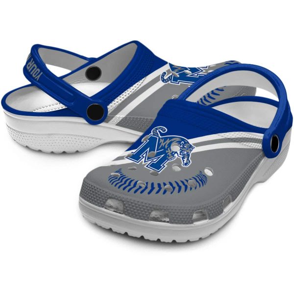 Custom Memphis Tigers Baseball Motif Crocs Latest Model