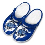 Custom Memphis Tigers Splash Motif Background Crocs Best selling