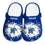 Custom Memphis Tigers Splatter Background Crocs Best selling