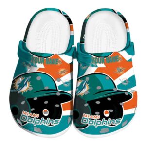Custom Miami Dolphins Baseball Helmet Crocs Best selling