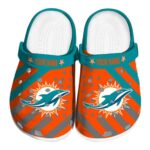 Custom Miami Dolphins Star Spangled Graphic Crocs Best selling