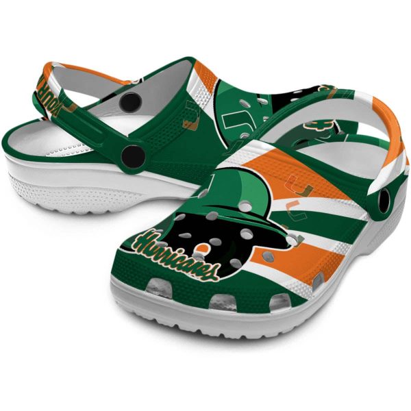 Custom Miami Hurricanes Baseball Helmet Crocs Latest Model