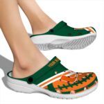 Custom Miami Hurricanes Football Motif Crocs Best selling