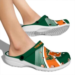 Custom Miami Hurricanes Vibrant Dual Tone Crocs High quality