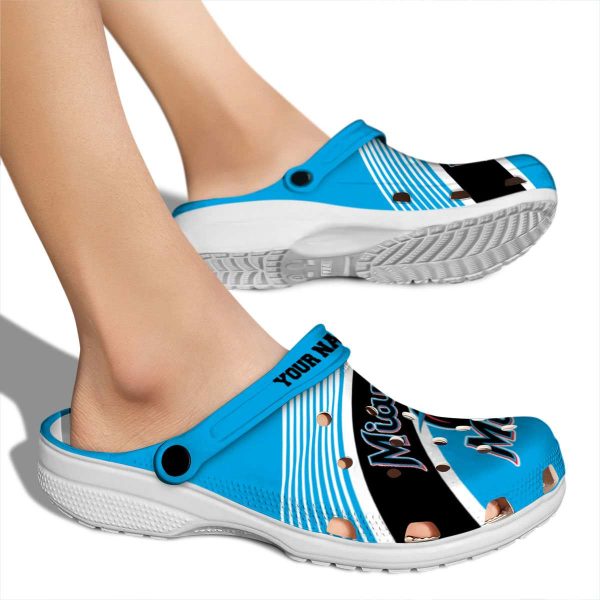 Custom Miami Marlins Vibrant Dual Tone Crocs High quality