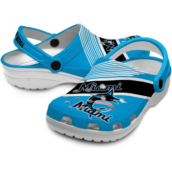 Custom Miami Marlins Vibrant Dual Tone Crocs Latest Model