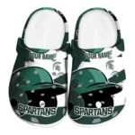 Custom Michigan State Spartans Baseball Helmet Crocs Best selling