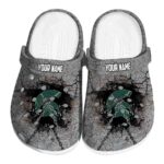Custom Michigan State Spartans Cracked Ground Texture Crocs Best selling