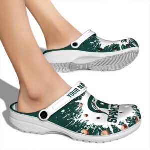 Custom Michigan State Spartans Splash Art Crocs High quality