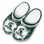 Custom Michigan State Spartans Splash Art Crocs Best selling