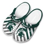 Custom Michigan State Spartans Star Spangled Graphic Crocs Best selling