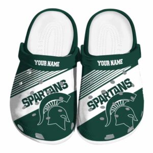 Custom Michigan State Spartans Vibrant Dual Tone Crocs Best selling