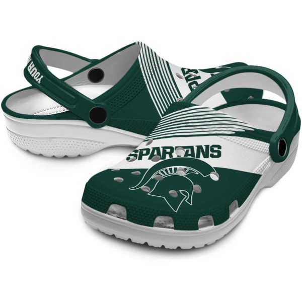 Custom Michigan State Spartans Vibrant Dual Tone Crocs Latest Model