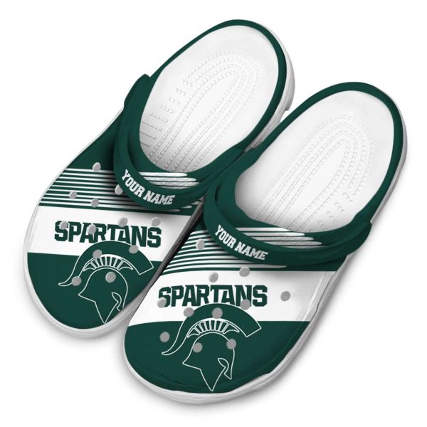 Custom Michigan State Spartans Vibrant Dual Tone Crocs Trendy