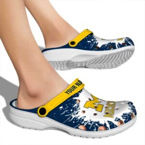 Custom Michigan Wolverines Splash Art Crocs High quality